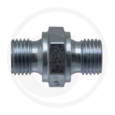 Hydraulik Doppelnippel GA 3/4'' M-BSP x 1'' M-BSP Adapter Verschraubung Traktor