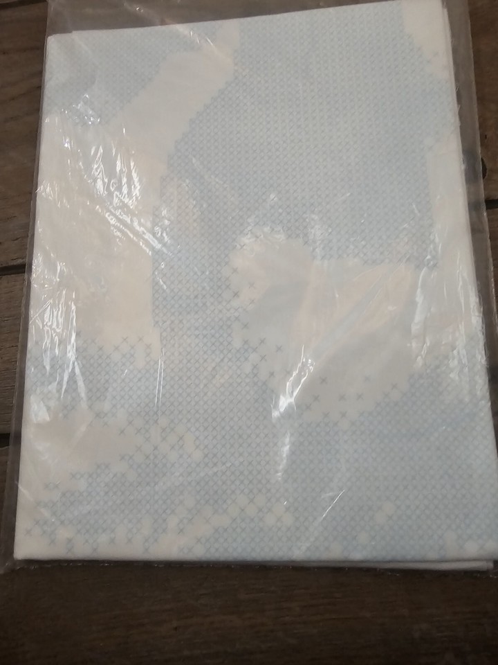 Herrschners Snowman Lap Quilt Top 501045 Stamped Cross Stitch eBay