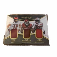 2017 Immaculate COOPER KUPP WESTBROOK SAMUEL Rookie Patch #/99 Rams Super Bowl