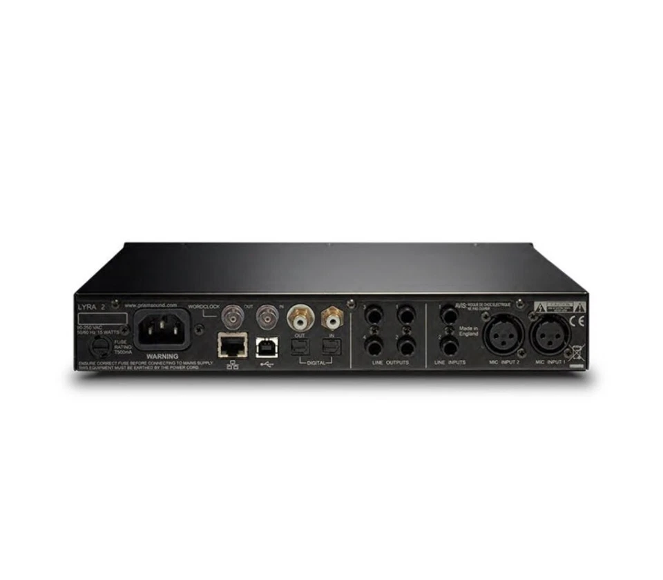 Prism Sound Lyra 2 USB AUDIO INTERFACE  B-STK  PERFECT CIRCUIT Color Black  - Image 2 of 4