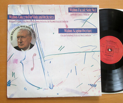 CBS 71115 Walton Viola Concerto etc Primrose Sargent CBS Demo LP Stereo NM/VG