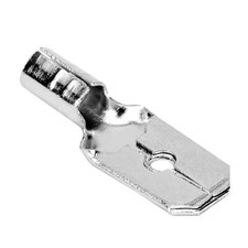 25 Uninsulated Quick Disconnect Terminal Connector Male 16-14 AWG Gauge 0.250"