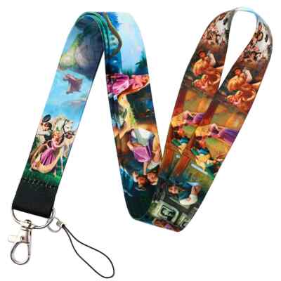 Tangled Princess Rapunzel Classic Cartoon Movie ID Badge Holder Lanyard