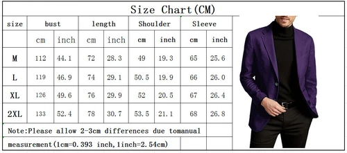 Men's Suit-Jacket Tops Business Casual Formal Coat Dress Work Slim Jacket Blazer - Picture 2 of 28