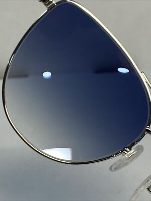 LONGCHAMP Paris Silver Aviator Sunglasses LO134S  715 58 []17  140 #2 w/ Case LONGCHAMP LO134S 715 58[]17 140 Silver Cat Eye Frames Blue  main image 2
