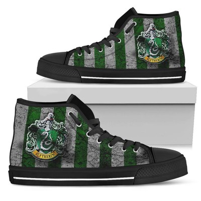 Harry Potter Slytherin High Top Shoes 