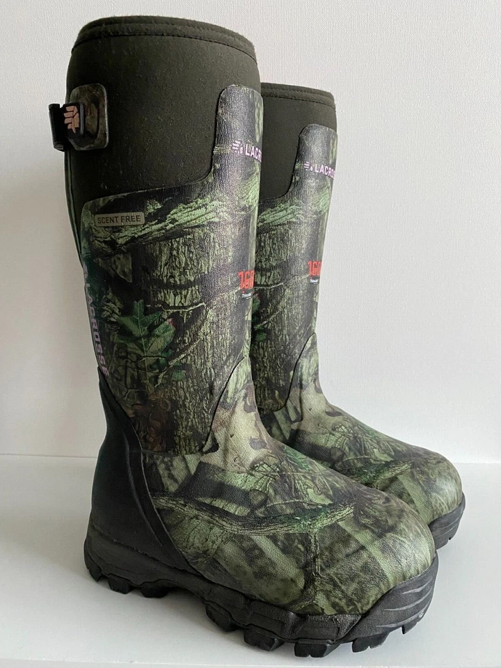 LaCrosse Womens Alphaburly Pro 15" Camo Hunting Boots 1600 Thinsulate Mossy Sz 5 - Image 2 of 4