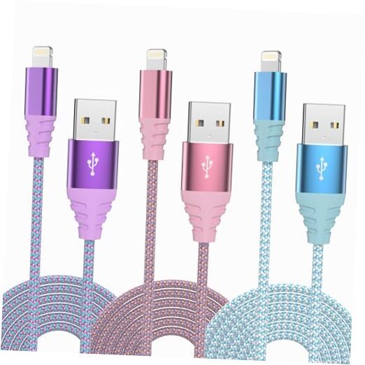 Newest iPhone Charger 3pack 6ft Apple MFi Certified Fast Charging Lightning