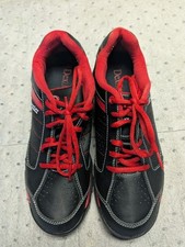 Dexter Ricky IV Mens 10 M Black Red Bowling Shoes Universal Slide Lace Up