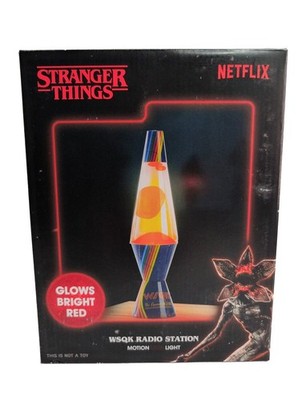 Stranger Things Lava Lamp with Motion Light - WSQK Radio Station