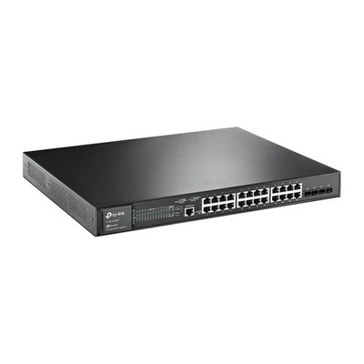 TP-Link TL-SG3428MP 24-Port Gigabit L2 Managed PoE+ Switch, Black, BRAND NEW