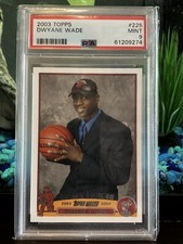 Dwyane Wade Topps Rookie Card PSA 9. rookie card picture