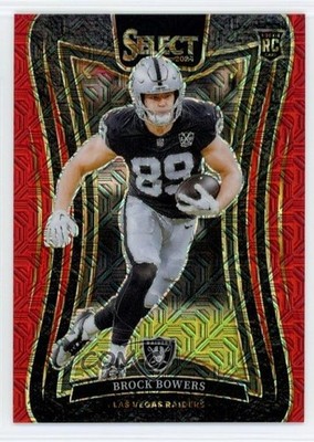 2024 Panini Select Suite Level Red Prizm 20/49 Brock Bowers #383 Rookie RC v9t