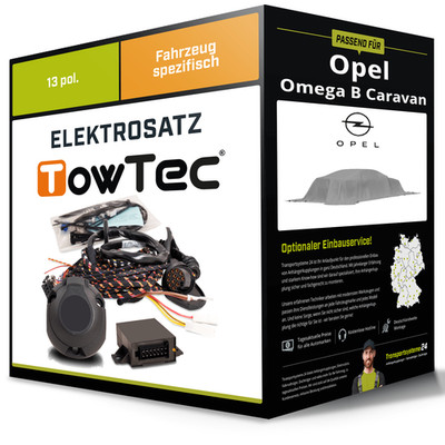 Elektrosatz 13-pol spezifisch für OPEL Omega B Caravan 03.1994-07.2003 inkl. EBA