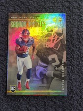 Saquon Barkley / Ottis Anderson 2018 Panini Illusions #38 Rookie {NY Giants}