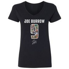 Collage 9 Burrow-Inspired Design - Cincinnati Fans Ladies' V-Neck Tshirt