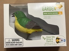 Garden Party Bird with Sound - Scarlet Tanager - Motion Activated