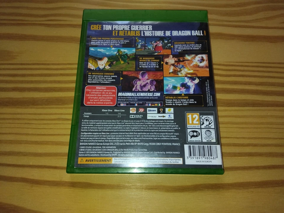 Jeu XBox One Dragon Ball Xenoverse, photo 4 sur 4