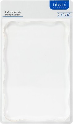 Tonic Studios Acrylic Stamping Block-4''X6''