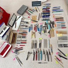 Vintage Pen Lot 180+ Waterman Sheaffer Parker Papermate Esterbrook  Montblanc +