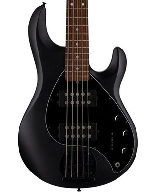 Sterling StingRay 5 HH RAY5HH 5-String Bass, Jatoba Fingerboard, Stealth Black
