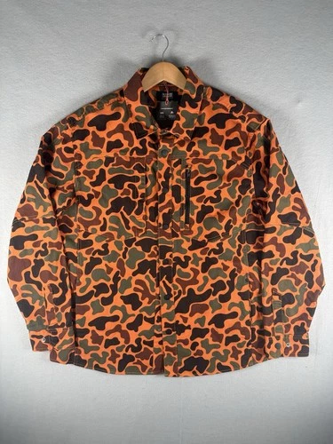 Duluth Alaskan Hardgear XL Orange Camo Heavyweight Snap Hunting Shirt NWT Pocket - product listing photo