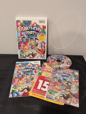 Birthday Party Bash (Nintendo Wii, 2009) Complete With Manual