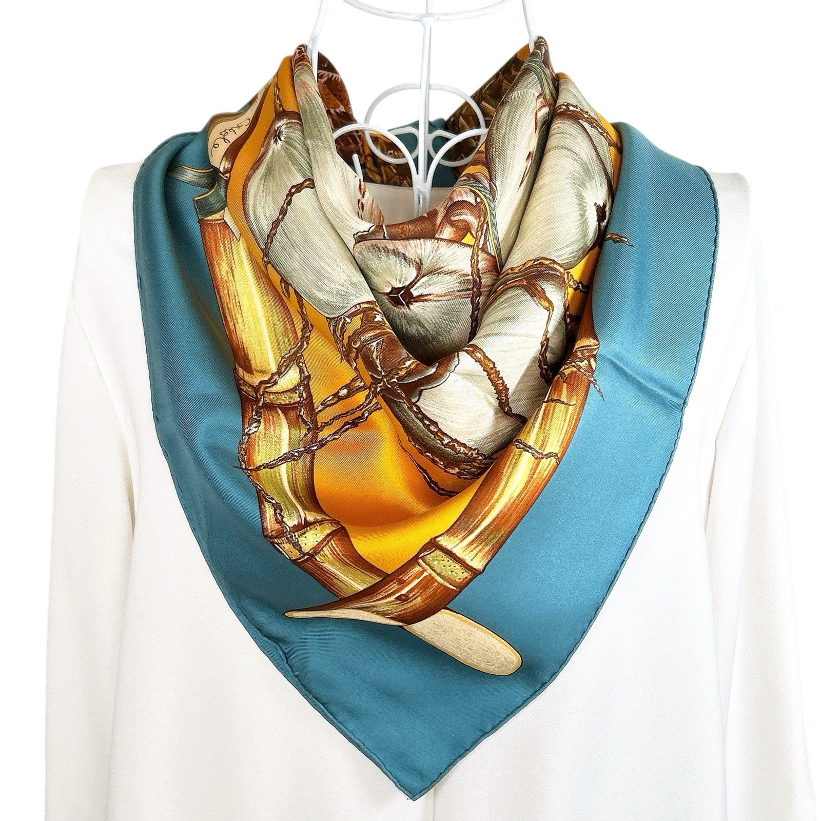 RARE Vtg HERMES Silk Scarf 