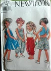 NEW LOOK PATTERN 6727  DRESS PLAYSUIT TOP GIRLS SIZES  3 4 5 6 7 8  UNCUT    FF