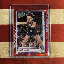 2025-26 DONRUSS OPTIC RED CRACKED ICE RATED PROSPECT #89 OLIVIA MILES MN LYNX