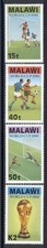 Malawi - 1990 postfrisch 4er Set Fußball WM - 566-9 c.v. 16.00