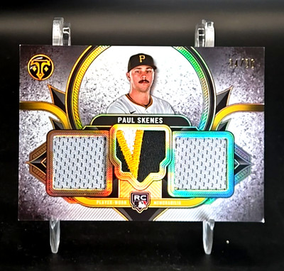 2024 Topps Triple Threads Paul Skenes Patch /36 Team Relics RC Rookie SP SSP