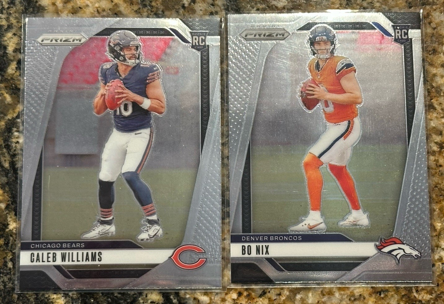 2024 Panini Prizm Rookies Bo Nix Caleb Williams #301 RC #309 Rookie Centered!🔥