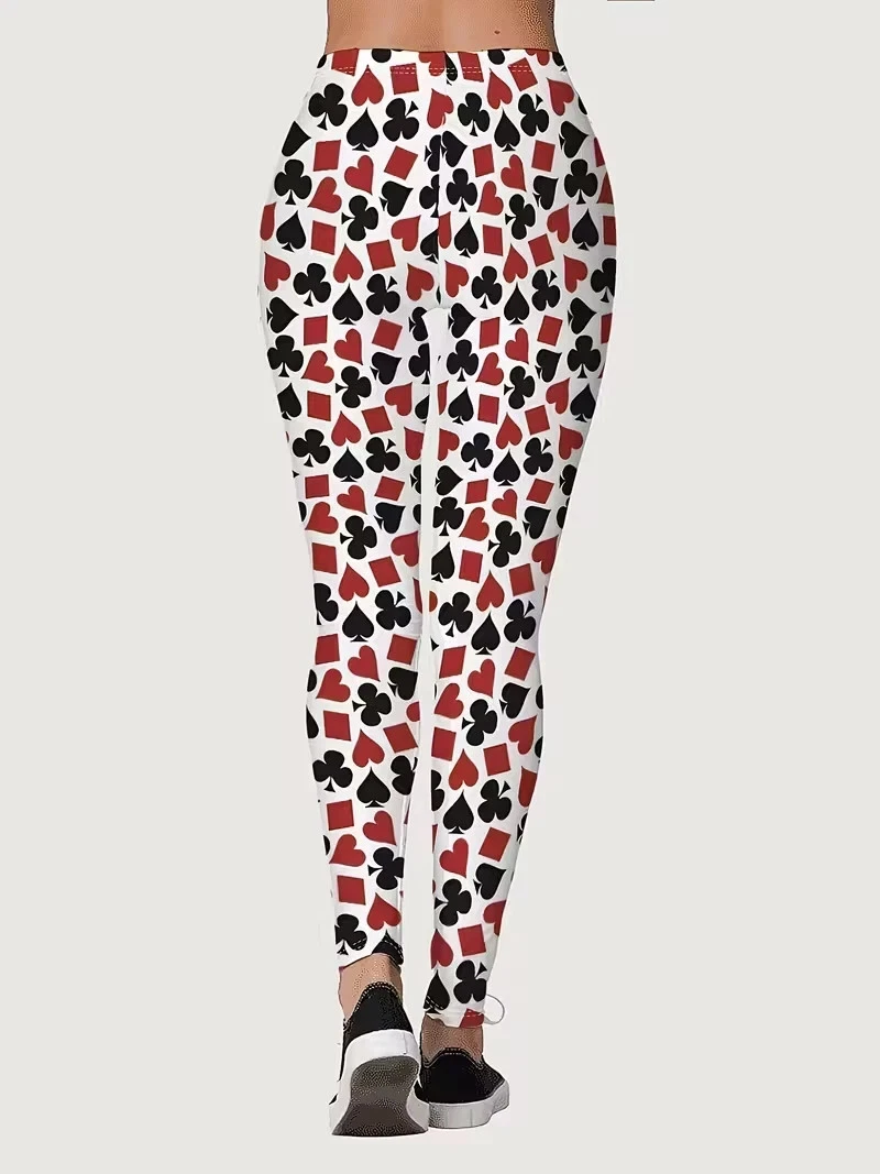 Leggings Bold Ace of Spades Print