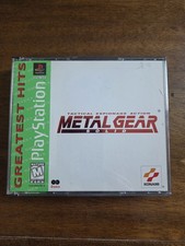 Metal Gear Solid Greatest Hits (Sony PS1 PlayStation 1, 1999)  W/ Manual Tested 