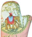 Thailand’s Jim Thompson New Oven Mitt quilted pink with elephant design NWT — photo 4
