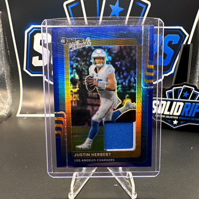 Panini Donruss Threads 2023 Justin Herbert Chargers DTBH-JHT Prizm Memorabilia