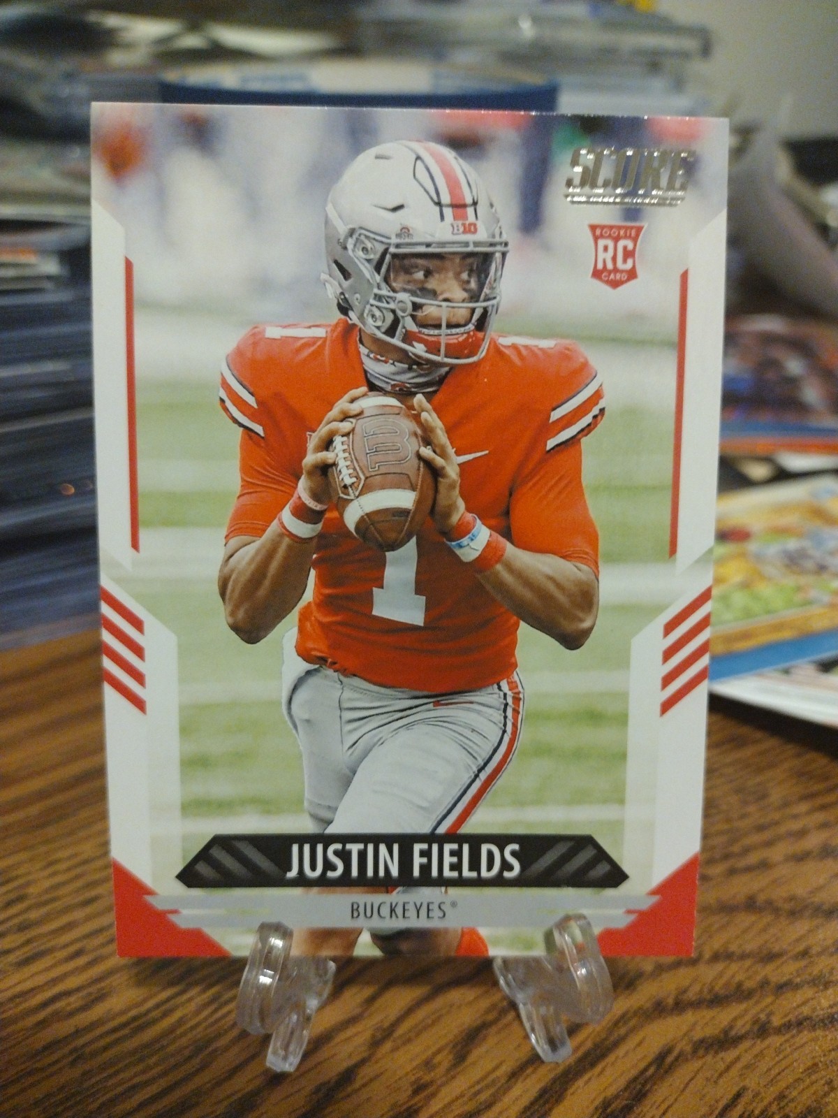 2021 Score - Rookies Justin Fields #302 (RC)