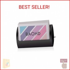 BAOHD Metal Business Card Holder for Desk, Modern Aluminum Business Card Display