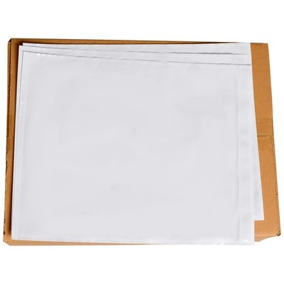 500 PCS 9.5''x 12'' Clear Self-Adhesive Packing List Envelopes One Size, White
