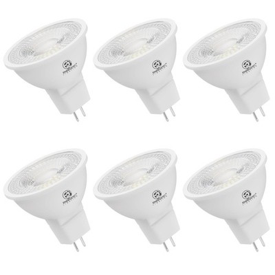 Energetic MR16 GU5.3 Bi-Pin Base LED Light Bulb, Non-Dimmable, 5W 12V 500LM, ...