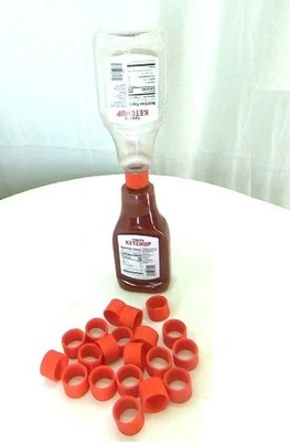 Ketchup Catsup Mustard Bottle Connectors Couplers 6 Pieces