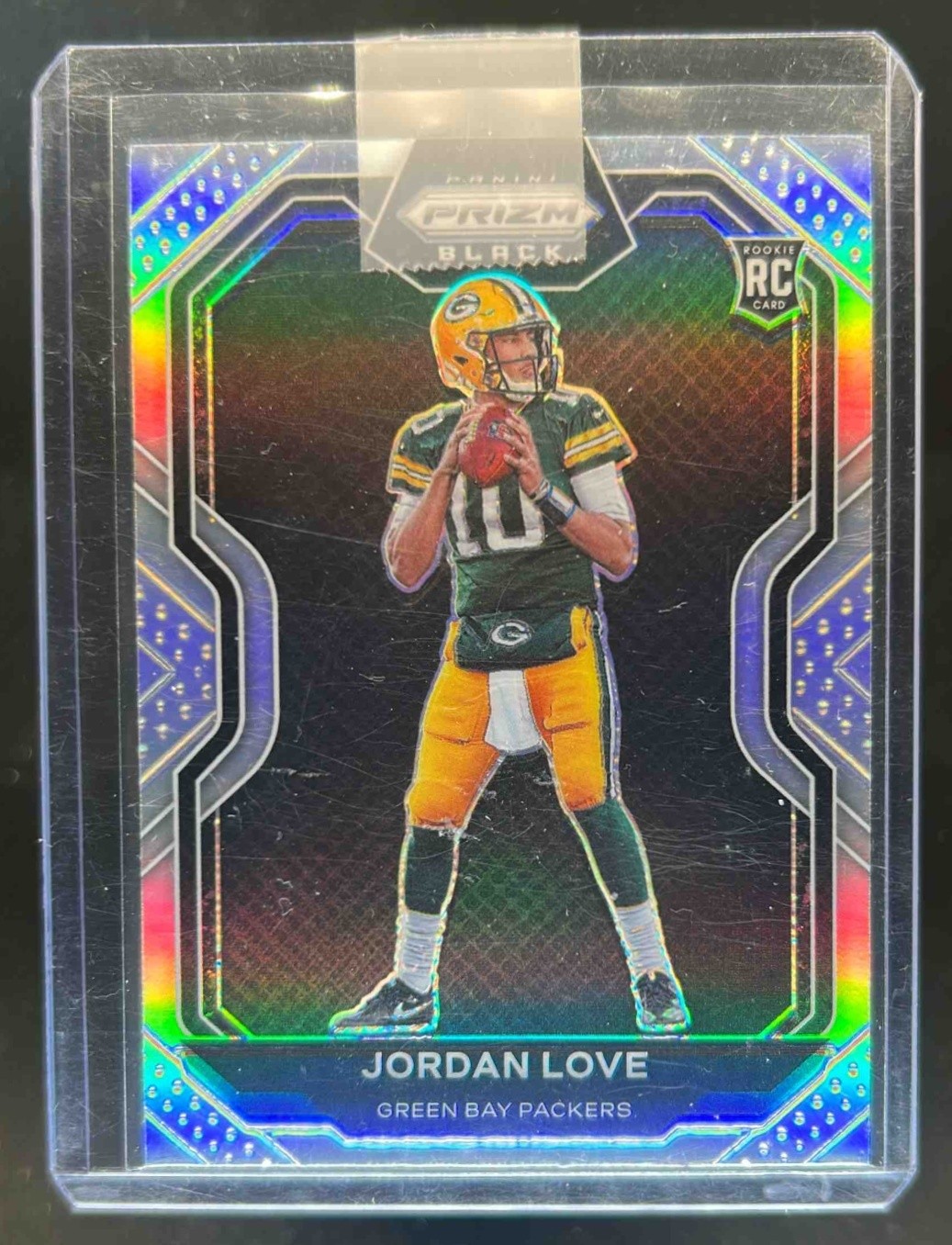 2020 Chronicles Jordan Love Prizm Black RC Silver Rookie #PB-4 Packers
