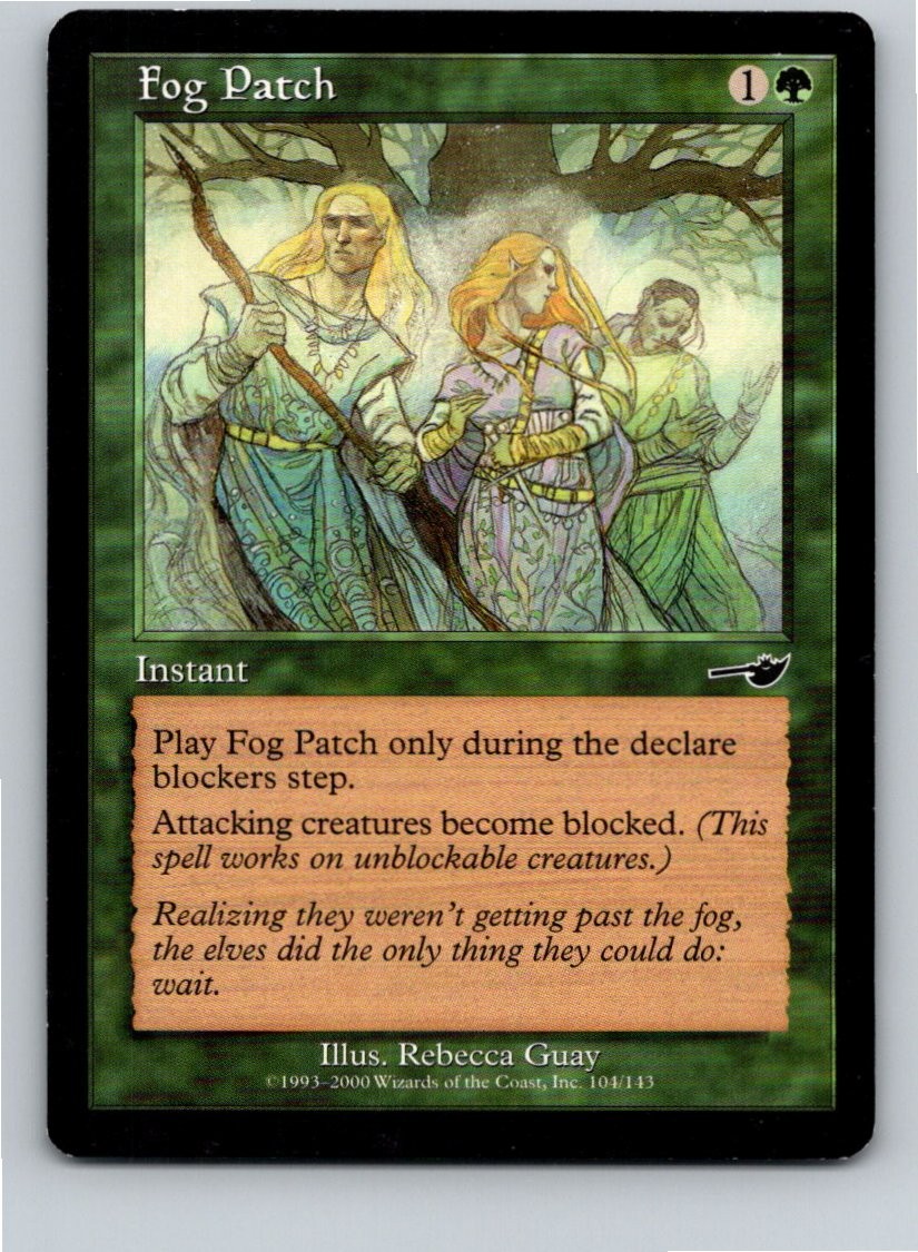 Magic the Gathering Fog Patch Nemesis MTG Free Shipping!