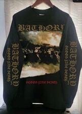Bathory "Blood Fire Death" Long Sleeve Black  mayhem death ON SHAKA HEAVYWEIGHT 