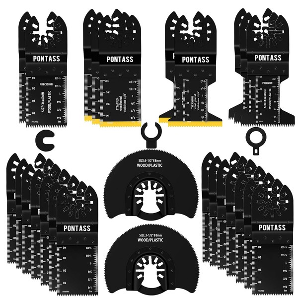27 Tlg Multitool SäGebläTter Set, Oszillierende SäGebläTter, Universelles Zub-image