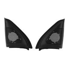 1 Pair Car Door Speaker Cover Audio Tweeter Trim Black Speaker Decor