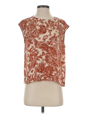 DaisySilk Women Red Sleeveless Blouse XS