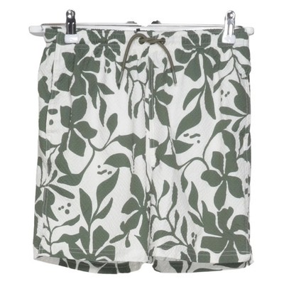 Primark, Badeshorts, Größe: 164, Weiß/Grün, Polyester, Blumen, Jungen #kqw
