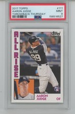 PSA 9 AARON JUDGE 2017 Topps #111 Throwback Thursday All Rise RC SP Yankees